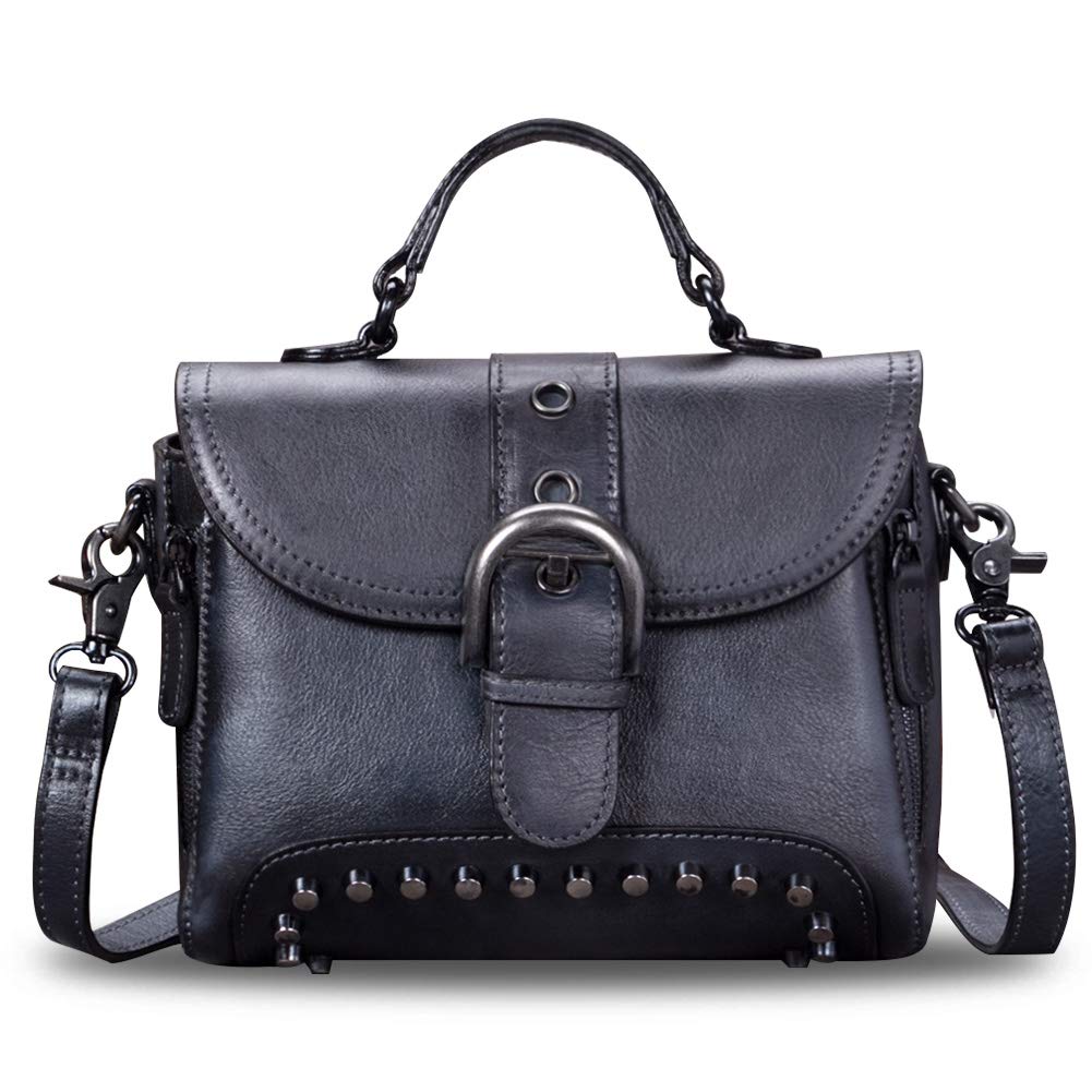 Genuine Leather Small Purse for Women - Vintage Real Leather Shoulder Bag Crossbody Purse with Adjustable Strap | Perfect for Everyday Use, Travel & Date Night