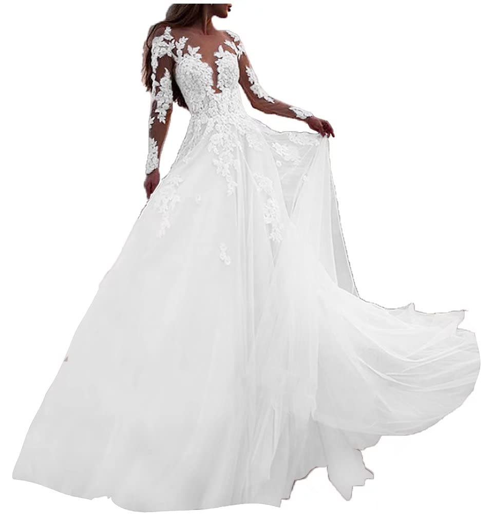 2023 Boho Lace Beach Wedding Dresses for Women - Elegant Beaded Bridal Gowns for Outdoor Ceremonies & Destination Weddings