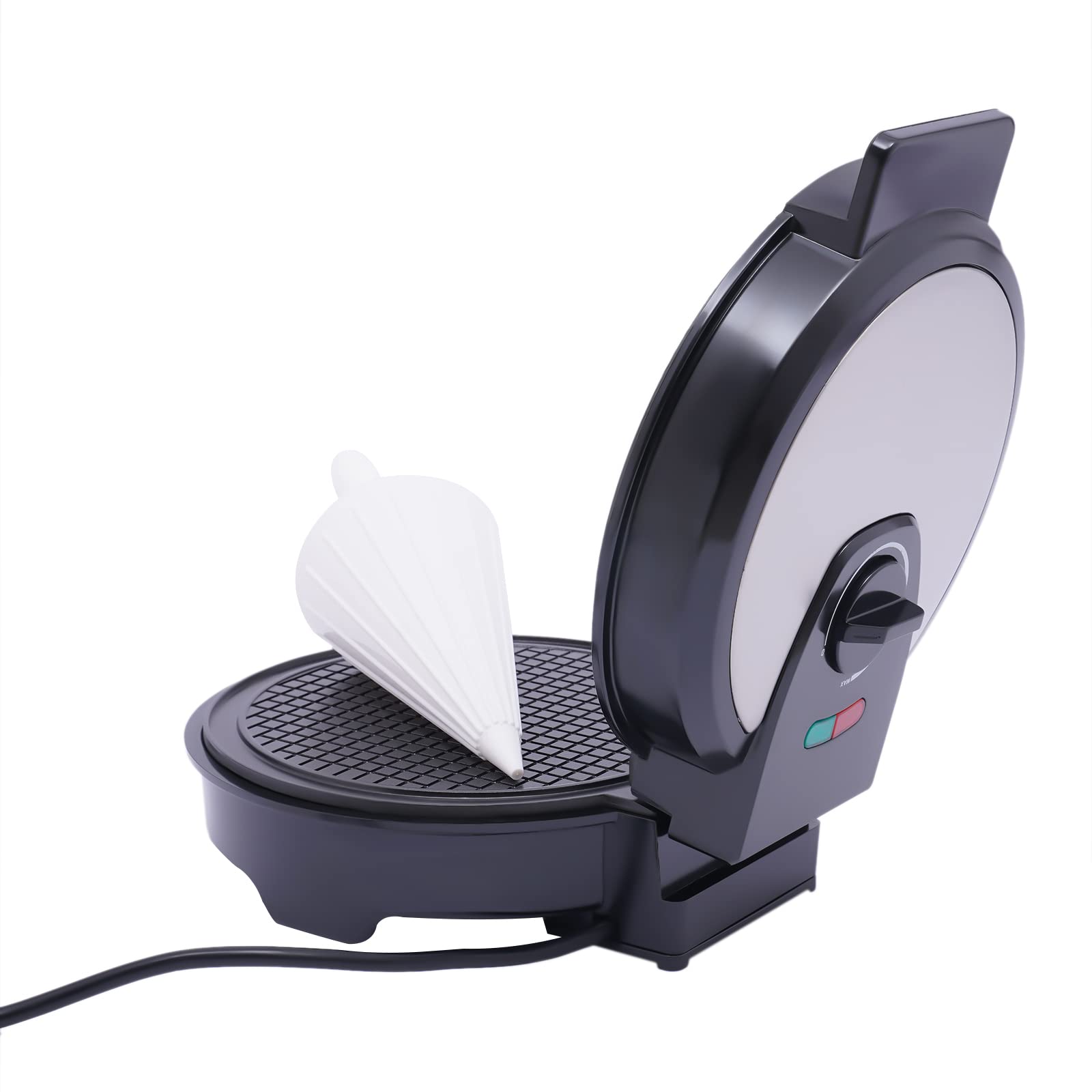 Best Belgian Waffle Maker with Cone - Non-Stick Electric Waffle Iron for Homemade Waffles, Pancakes & Ice Cream Cones - Perfect for Breakfast, Desserts & Party Snacks