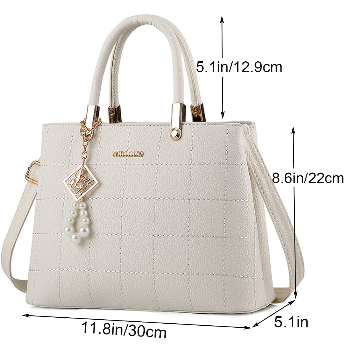 Women's PU Leather Handbags - Stylish Shoulder Tote & Satchel for Work & Travel