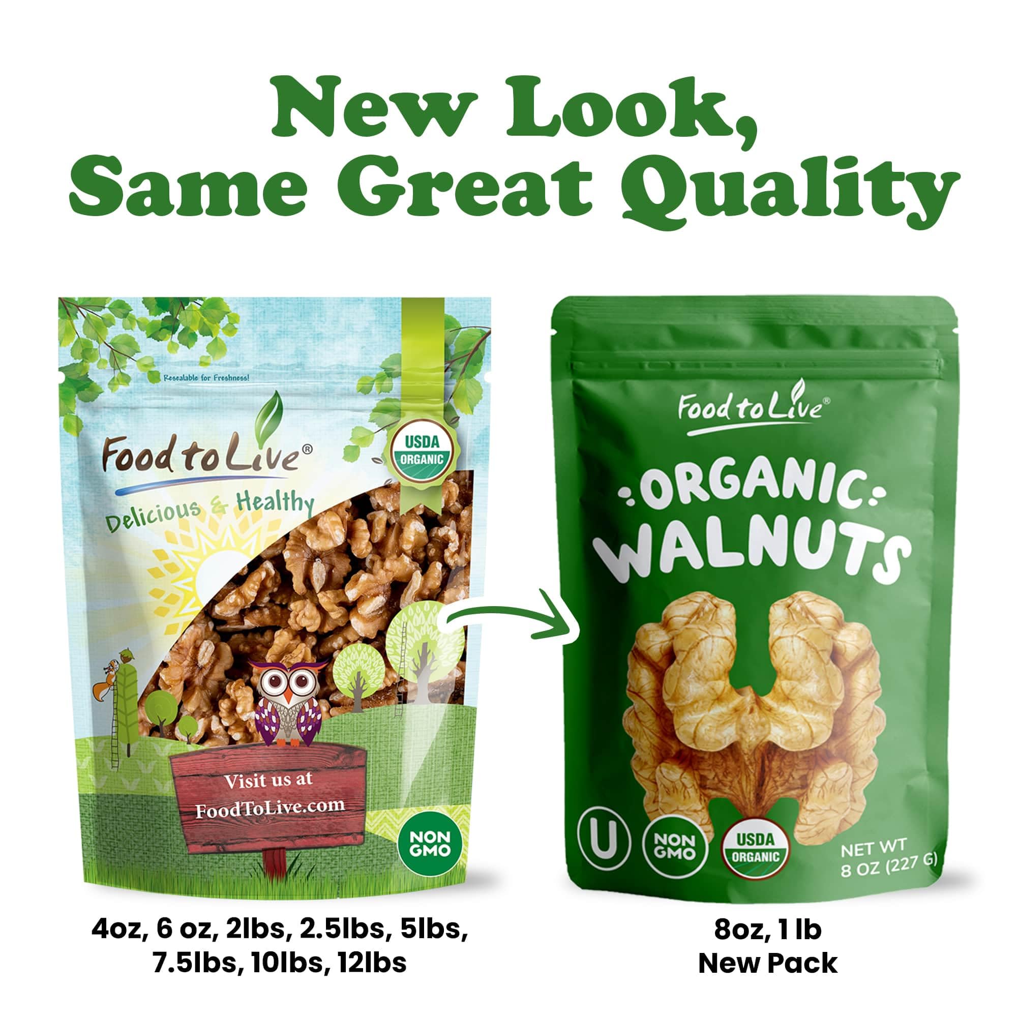 Organic California Walnuts Halves & Pieces - 10lbs Bulk, Non-GMO, Raw, Unsalted, Shelled, Vegan, Kosher | High in Omega-3 & Protein | Perfect for Baking, Snacking, Salads & Healthy Recipes