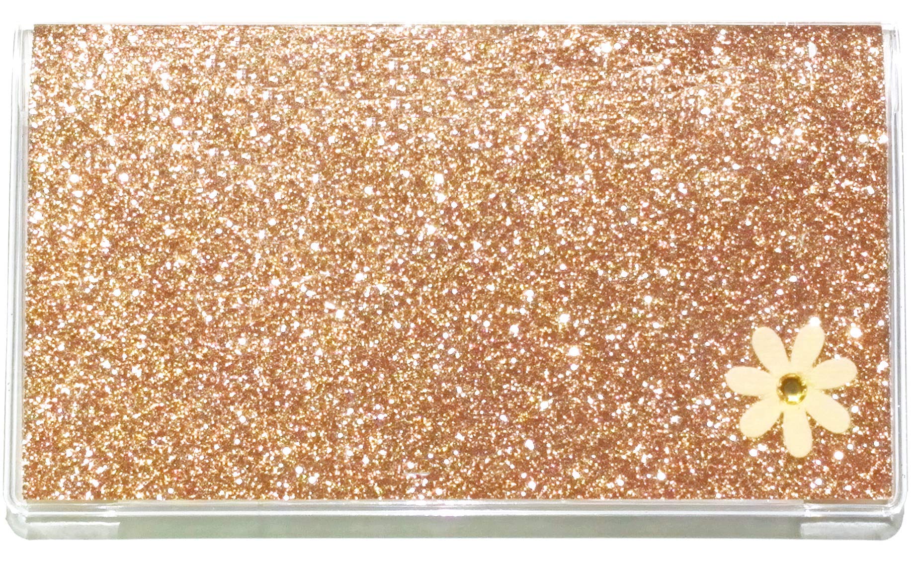 2023-2025 Glitter Bling Pocket Calendar Planner with Notepad - Bronze & White | Perfect for School, Office & Gift Giving