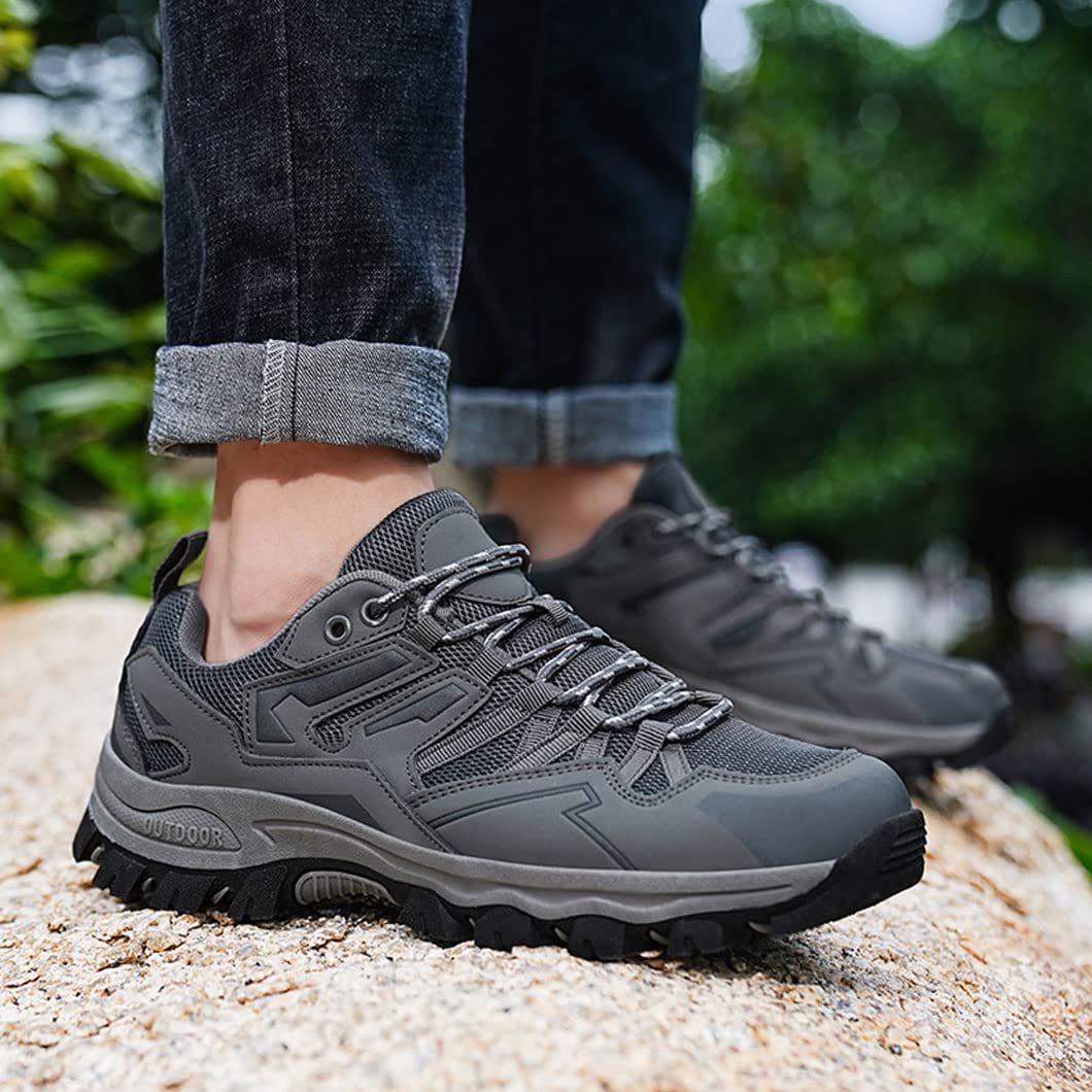 **Men's & Women's Breathable Mesh Hiking Shoes - Lightweight Athletic Trekking Shoes for Outdoor Adventures, Trail Running & Camping**