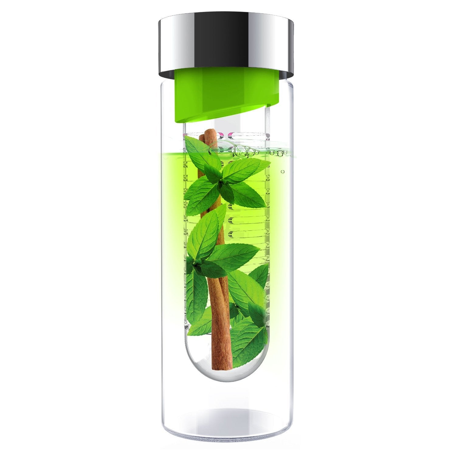Asobu Flavour It - Insulated Stainless Steel Water Bottle with Flavor Infuser - Perfect for Gym, Hiking & Office Hydration