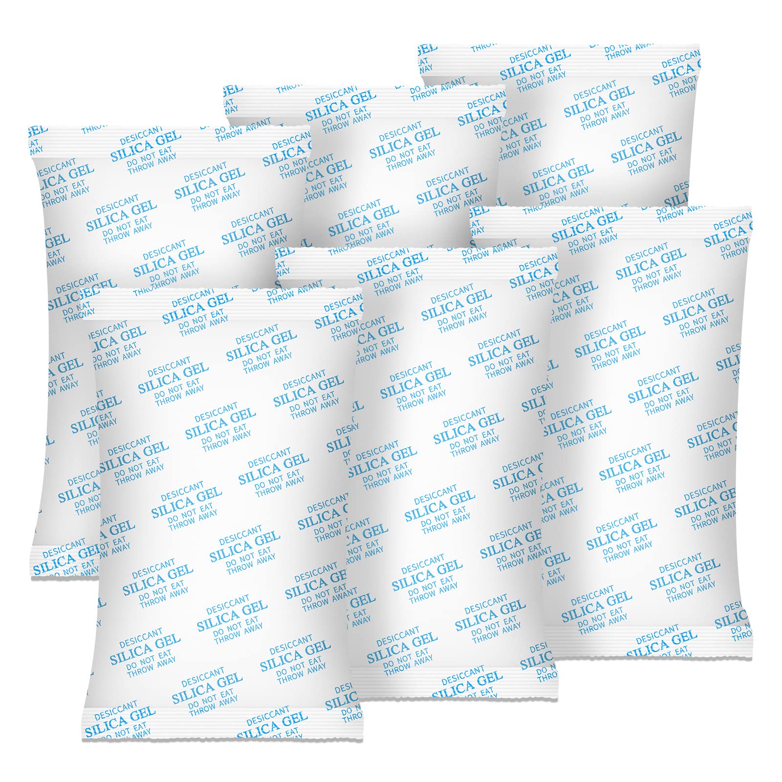 500g (6-Pack) Reusable Silica Gel Desiccant Packs - Moisture Absorbers for Cars, Safes, Basements, 3D Filaments & Electric Tools | Prevent Mold & Humidity Damage | Ideal for Storage, Electronics & Home Use