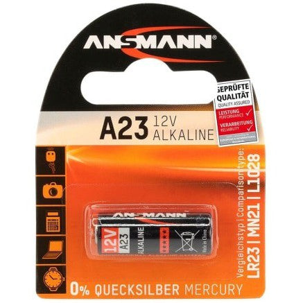 GP A23 Alkaline Battery 12V (1 Pack) - Long Lasting Power for Key Fobs, Garage Door Openers & Small Electronics