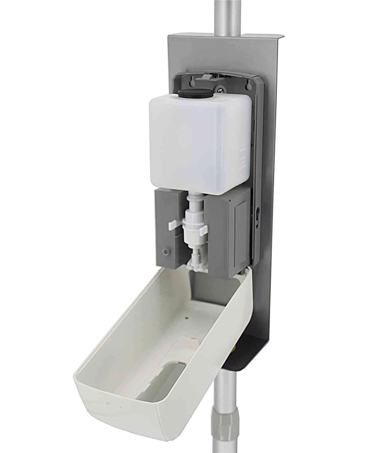FixtureDisplays Automatic Hands-Free Hand Sanitizer Stand - Portable Touchless Sanitizer Dispenser with Adjustable Volume for Home, Office & Public Spaces