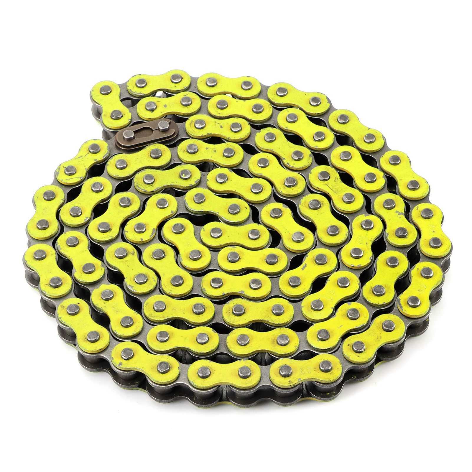 ARAMOX 420-106L Motorcycle ATV Link Chain Replacement - Heavy Duty Drive Chain Kit in Yellow for Off-Road Bikes & ATVs - Perfect for Trail Riding, Dirt Biking & Off-Road Adventures