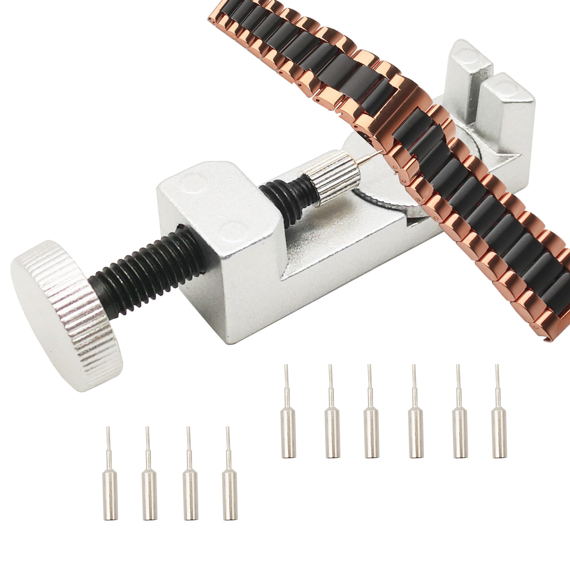 Professional Watch Link Removal Tool Kit with 10 Extra Pins - Stainless Steel Watch Band Sizing Adjustment Tool for Bracelet Repair - Perfect for Watch Repair Shops, Jewelers & DIY Watch Maintenance