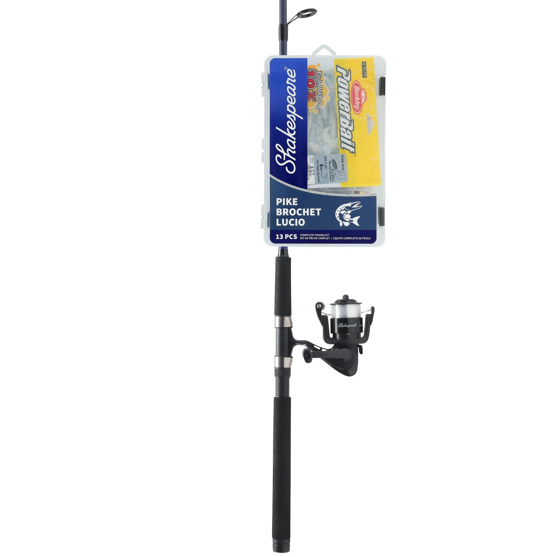 Catch More Fish® Pike Spinning Rod - Premium Lightweight Fishing Pole for Pike, Muskie & Bass - Perfect for Freshwater Lakes, Rivers & Ice Fishing Adventures