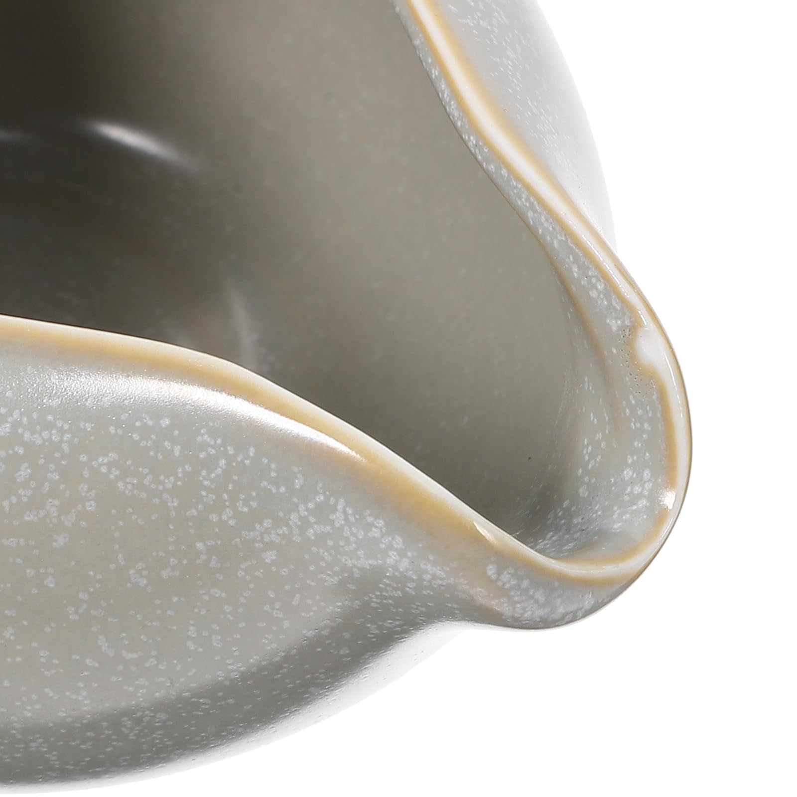 Yardwe Black Porcelain Sauce Gravy Boat Pitcher - Mini Ceramic Creamer Cup for Coffee, Milk, Cream & Gravy - Perfect for Dining, Entertaining & Kitchen Use