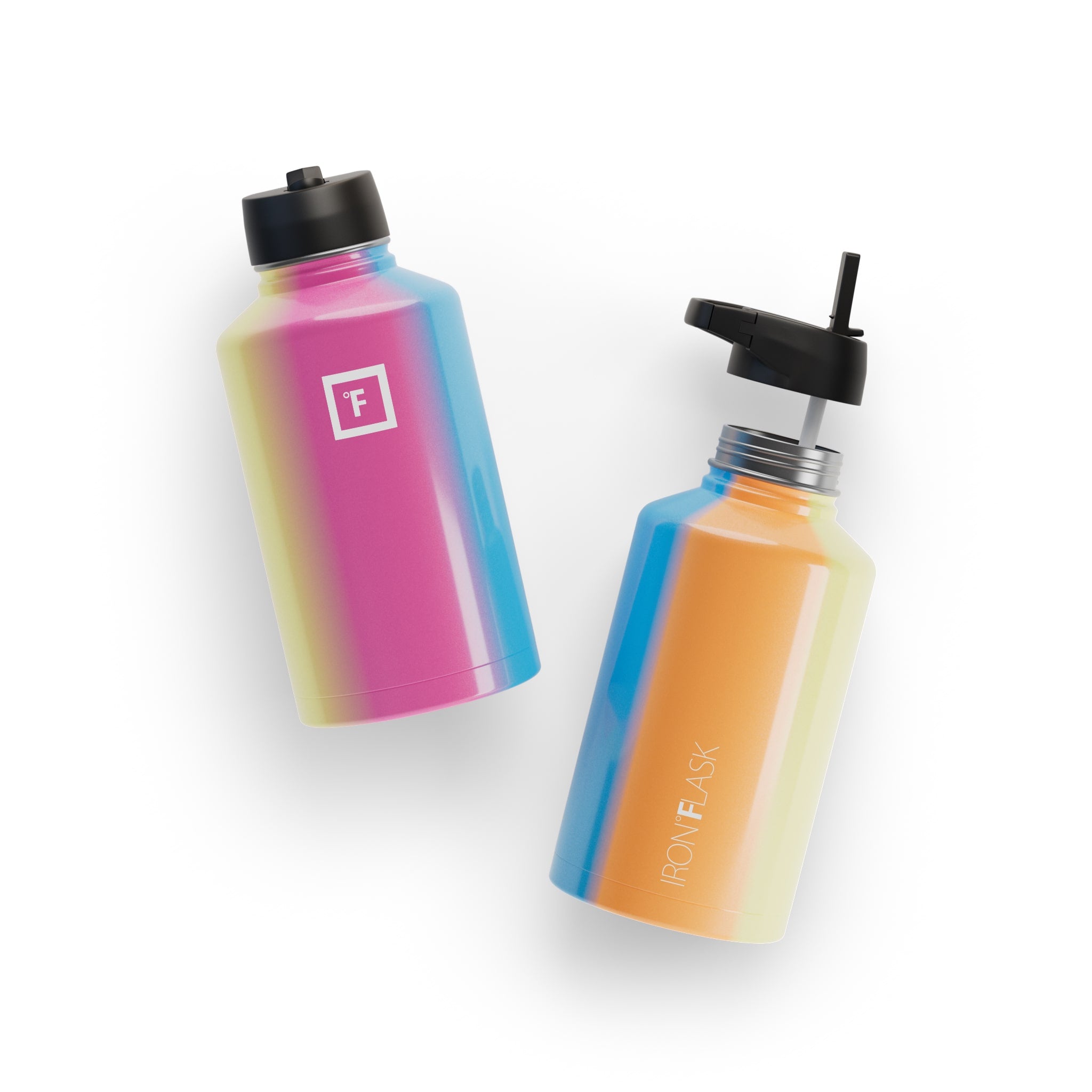 64 Oz Wide Mouth Water Bottle with Straw Lid - BPA Free, Leak Proof, Insulated Stainless Steel Water Bottle for Gym, Hiking, Travel & Outdoor Activities