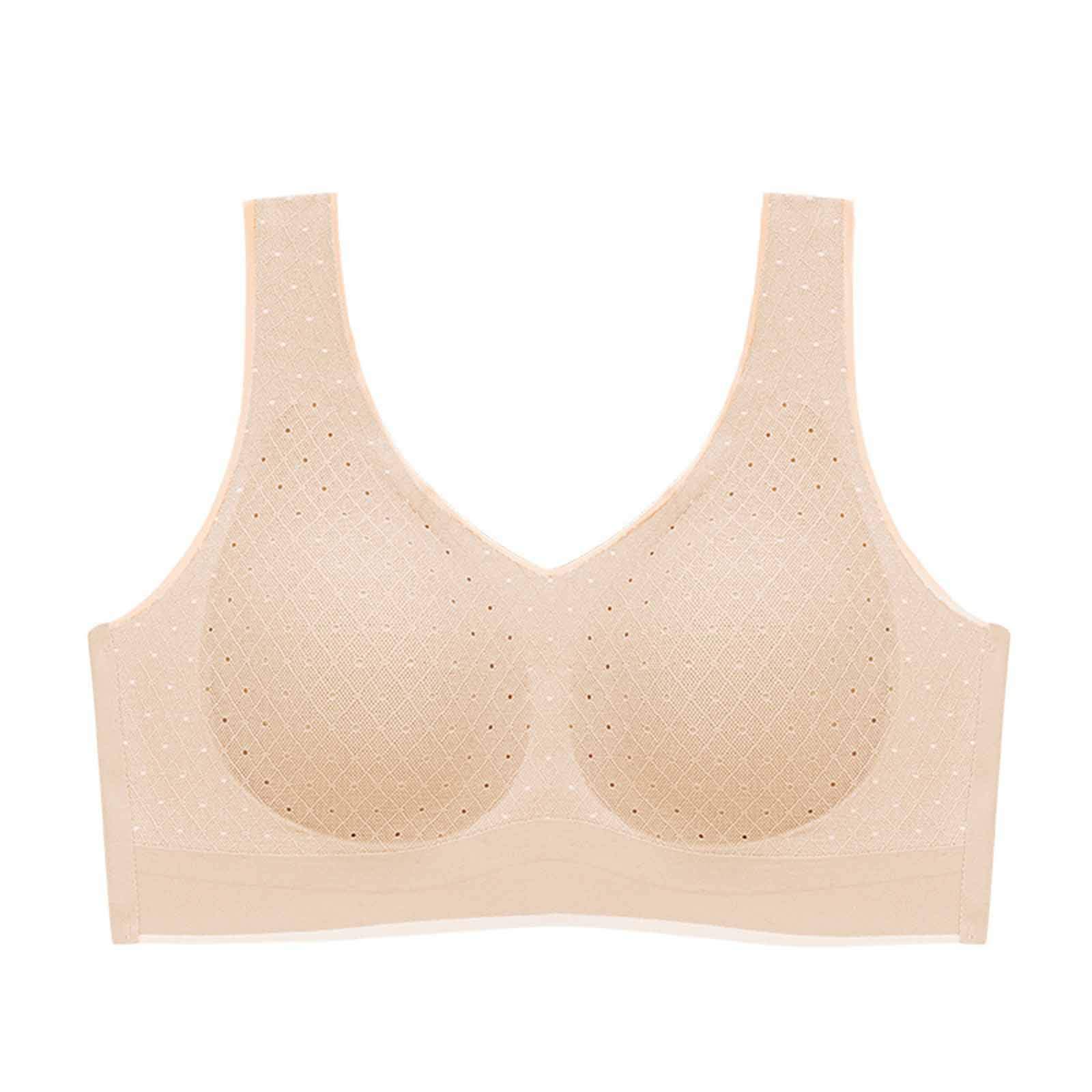 Xipcokm Women's Sexy Wireless Push-Up Sports Bra - Unlined Comfort Seamless Bralette for Yoga, Gym & Everyday Wear