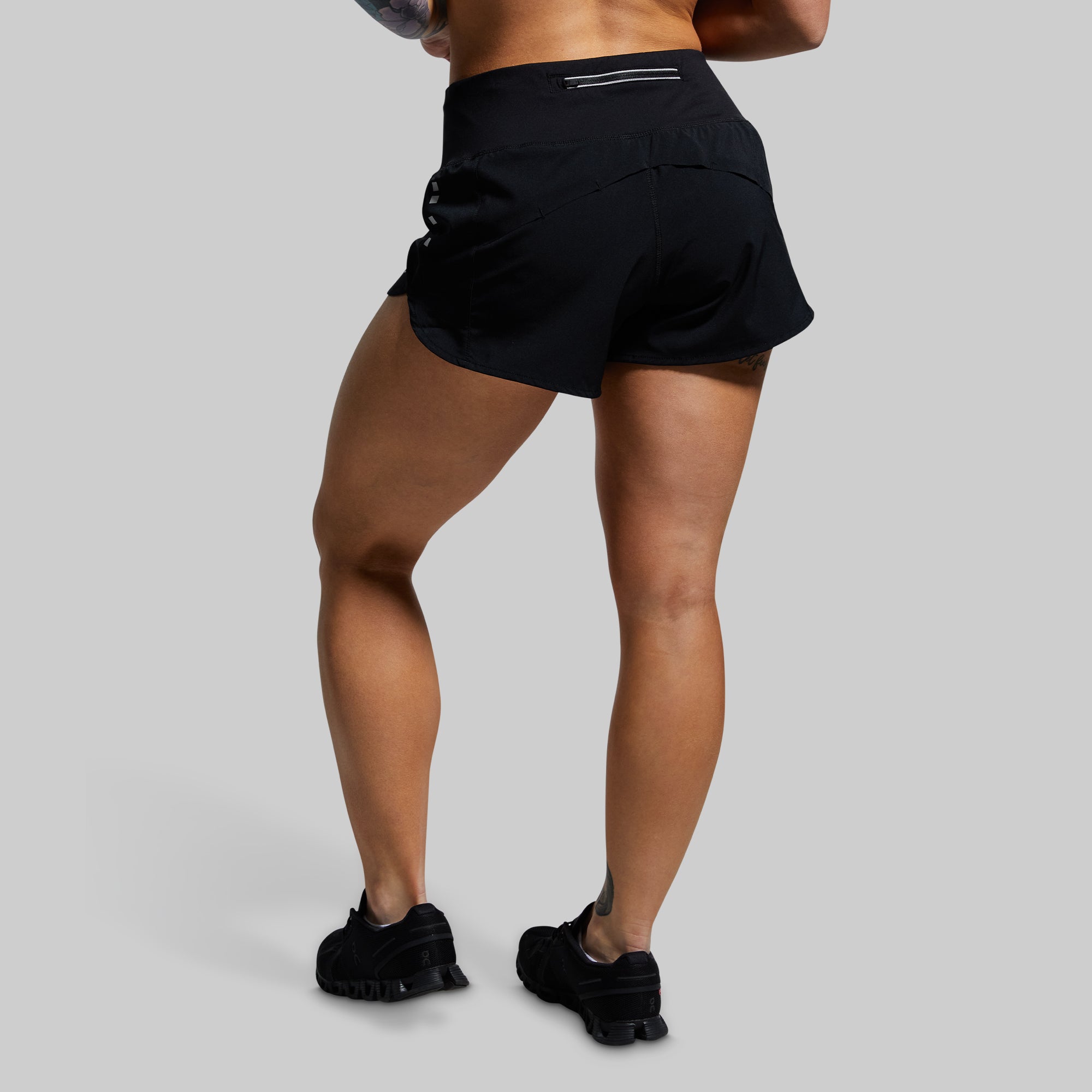 Women's High Waist Workout Shorts - Breathable Running Yoga Gym Athletic Shorts for Women (Black) - Perfect for Running, Yoga, Gym & Casual Wear