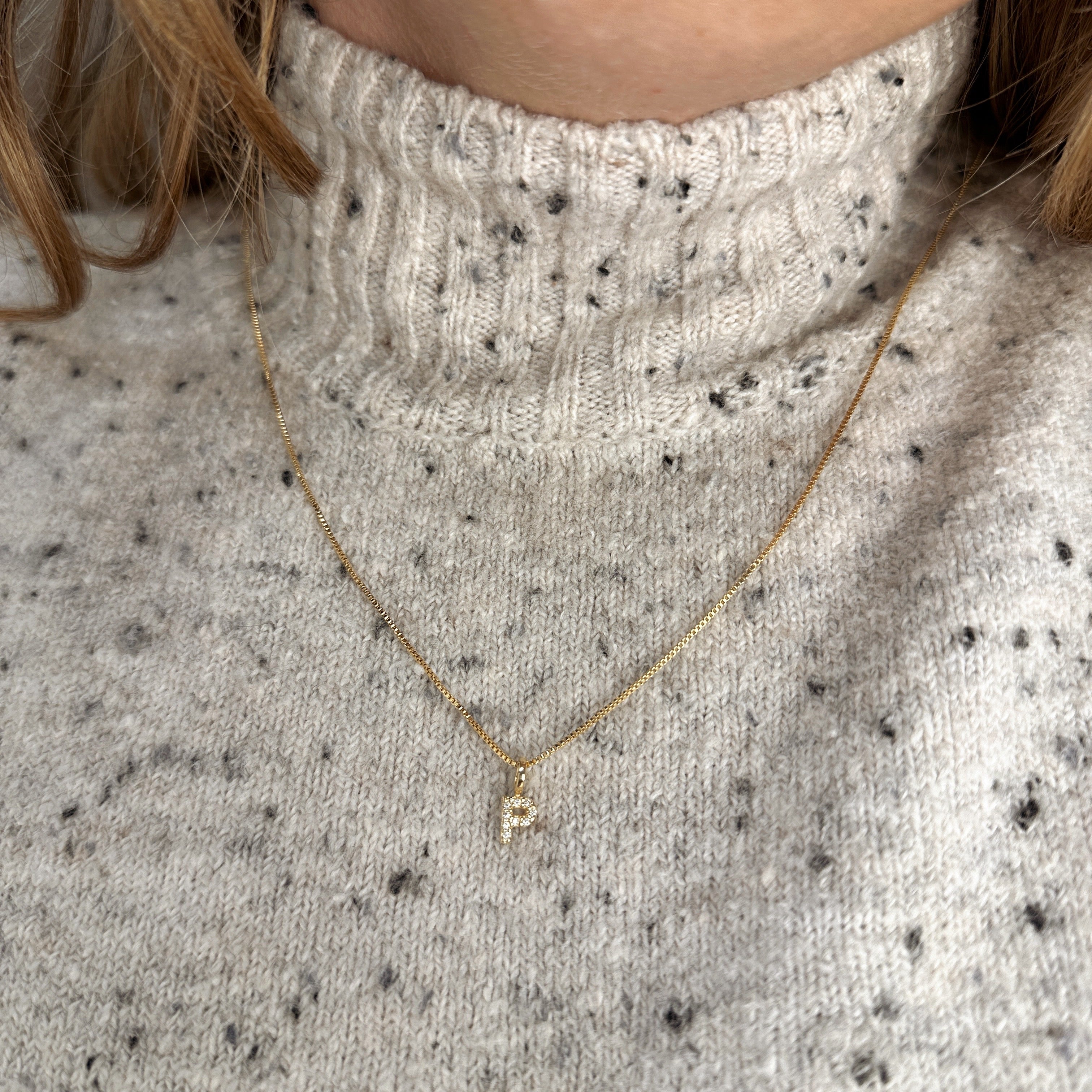 18K Gold Filled Micro CZ Initial Letter Charm - Personalized Jewelry for Necklaces, Bracelets & Gifts - Perfect for Birthdays, Anniversaries and Special Occasions