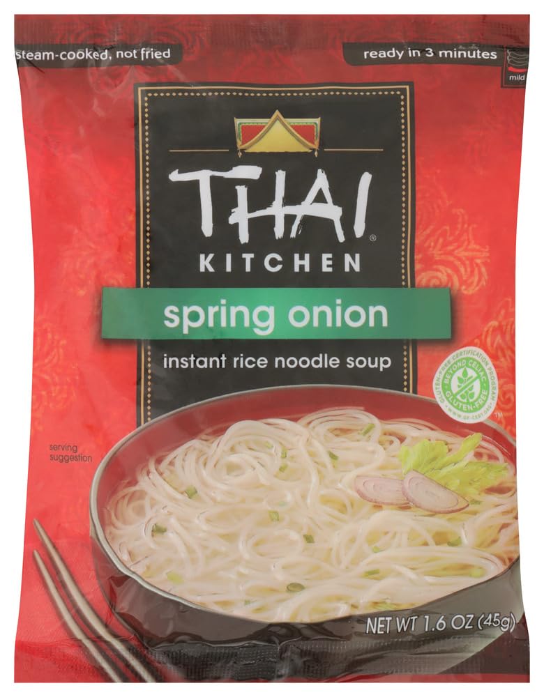 Thai Kitchen Spring Onion Instant Rice Noodle Soup - 1.6 Oz (Pack of 72) | Quick & Easy Asian Meal | Perfect for Office Lunch, College Dorm, or Busy Weeknights