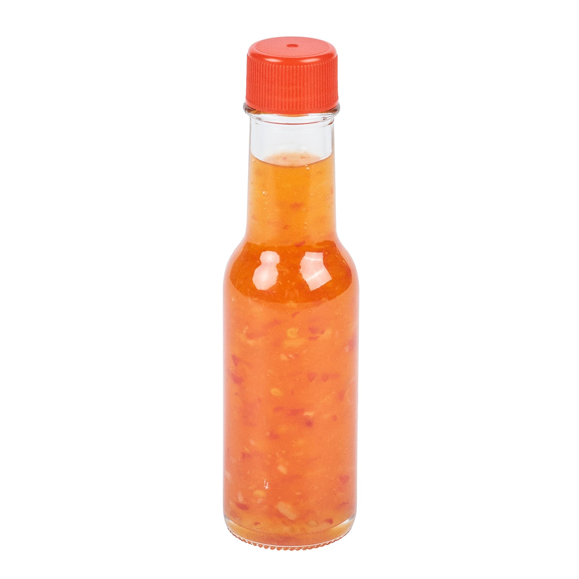 **Vetri 3 oz Clear Glass Woozy Bottles (10-Pack) with Red Caps – Dishwasher Safe & Durable for Hot Sauce, Salad Dressing, BBQ Sauce, Oil, Tinctures – Perfect for Restaurants, Catering & Home Kitchens**