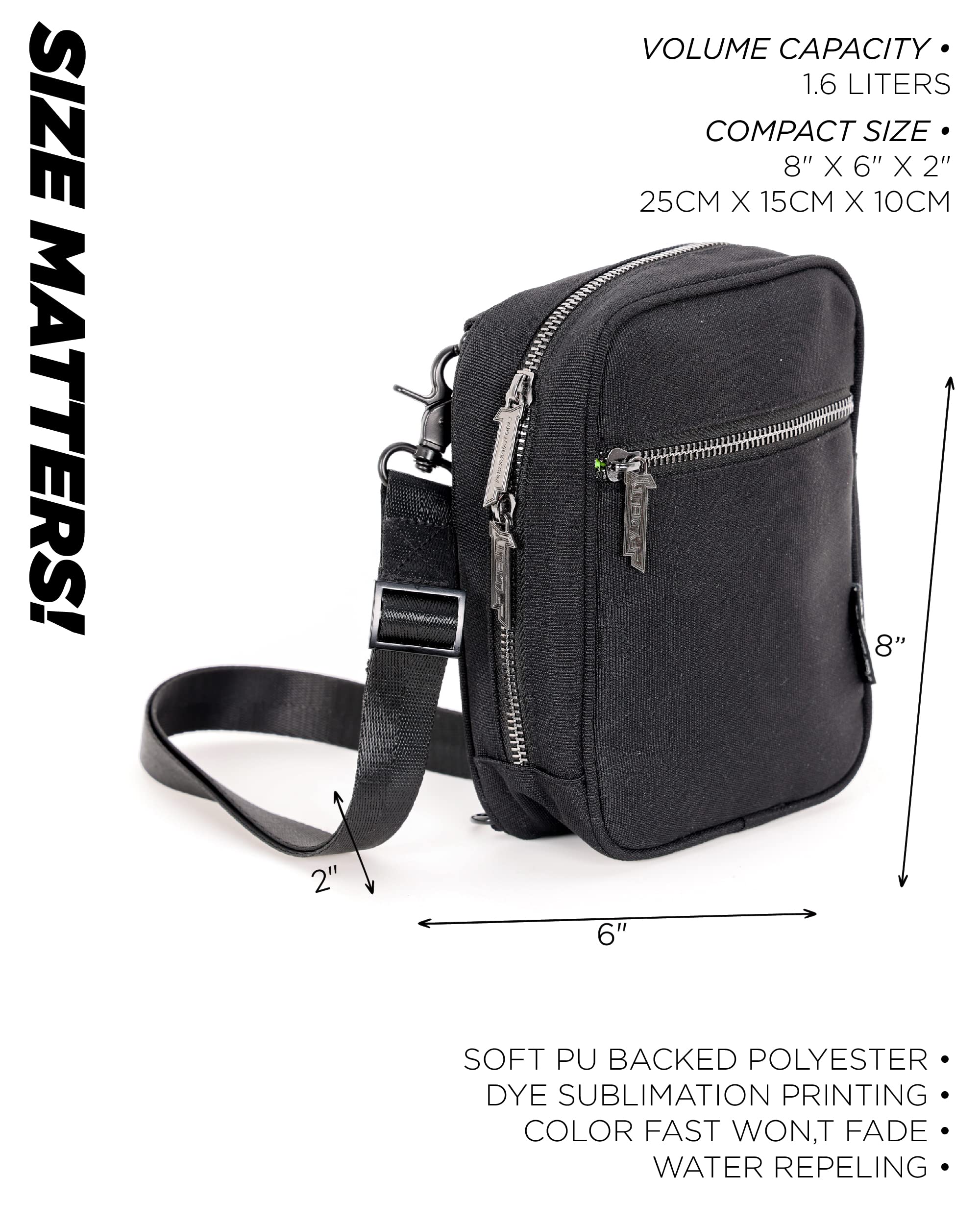 Stylish Checkered Crossbody Bag for Men & Women - Lightweight Shoulder Sling Bag for Festivals, Concerts & Daily Use