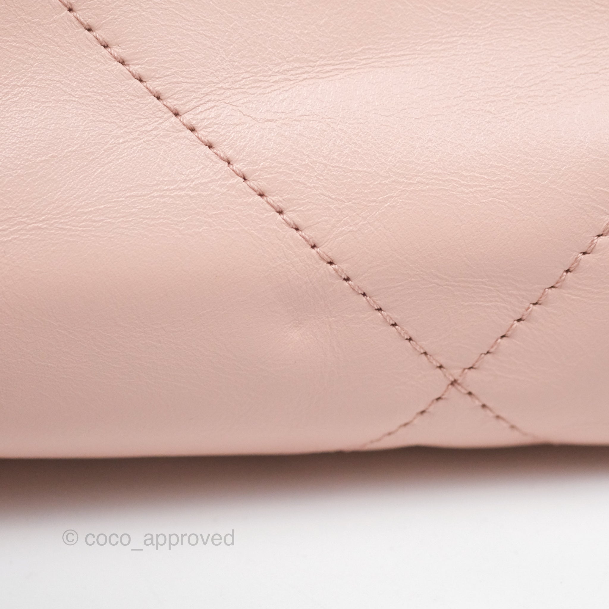 Chanel 22 Small Quilted Pink Shiny Calfskin Bag with Aged Gold Hardware | Luxury Crossbody Purse for Women | Perfect for Date Night, Parties & Special Occasions