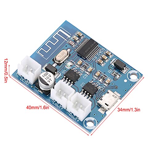 FTVOGUE Mini Bluetooth Amplifier Module 4.2, 5W+5W Stereo Speaker Digital Circuit Board - Perfect for DIY Audio Projects, Home Theater Systems & Portable Speakers