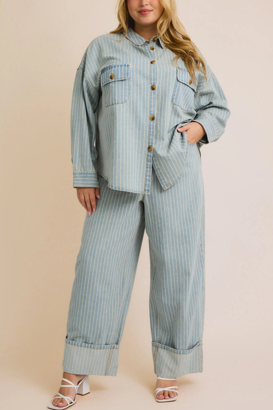 Read Between The Lines Shacket - Stylish Oversized Shirt Jacket for Women | Perfect for Layering, Fall Fashion & Casual Outfits