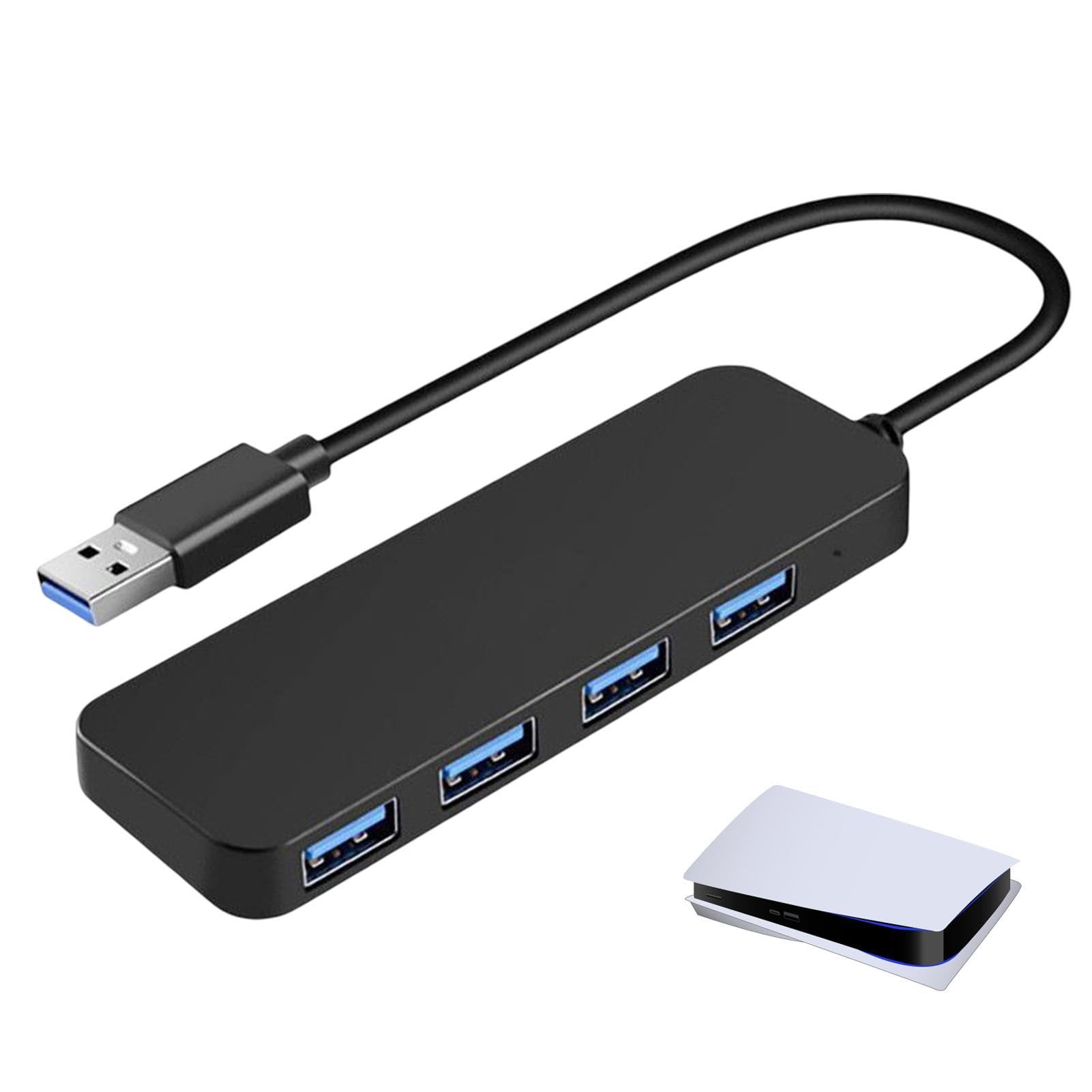 Multi-Port USB Hub Adapter - 4-in-1 USB Splitter & Extender for Laptop/PC | High-Speed Data Transfer for Flash Drives, Keyboard, Mouse | Perfect for Home Office, Gaming & Remote Work Setup