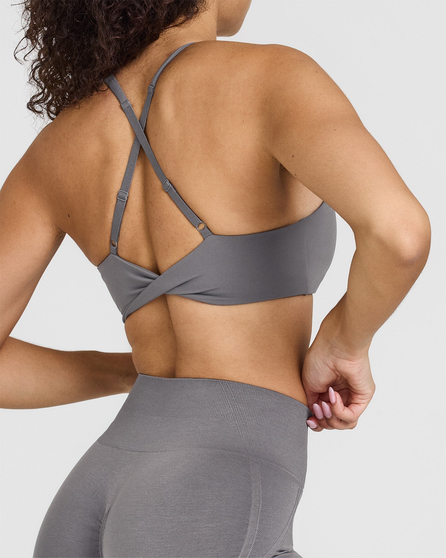 Seamless Wireless Micro Bralette - Soft Comfort Bra for Everyday Wear in Ash Grey | Perfect for Yoga, Lounge & Layering