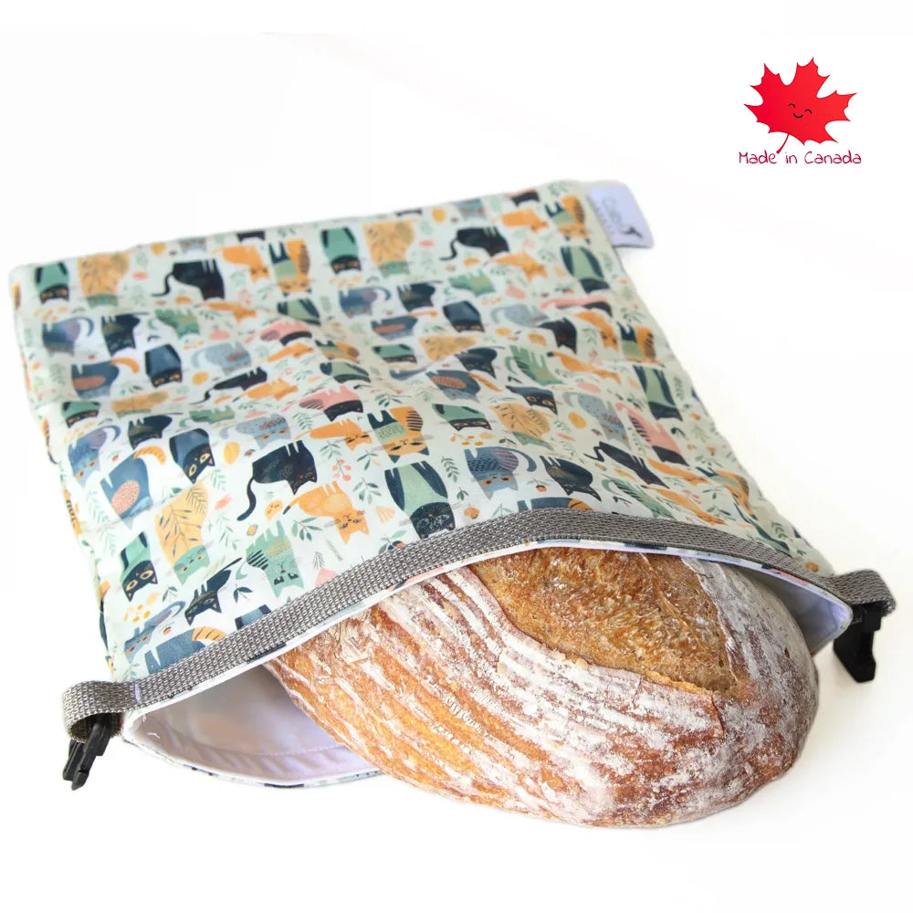 Colibri Reusable Bread Bags - Eco-Friendly Cotton Storage for Fresh Bread, Baguettes & Pastries | Ladybug Print | Perfect for Picnics, Lunch Boxes & Sustainable Kitchen Storage