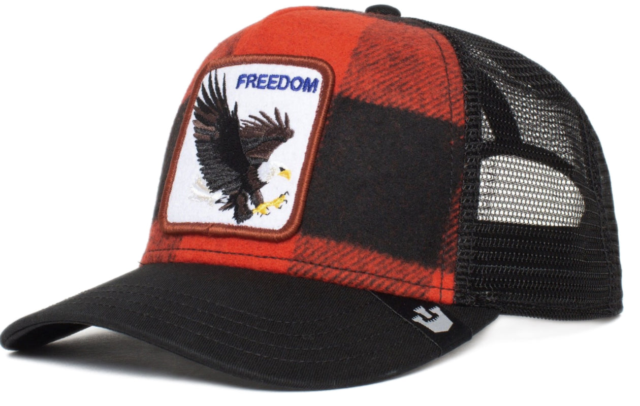 Goorin Bros 'Ski Free' Red Trucker Hat - Adjustable Snapback Cap for Men & Women - Perfect for Skiing, Snowboarding & Outdoor Adventures