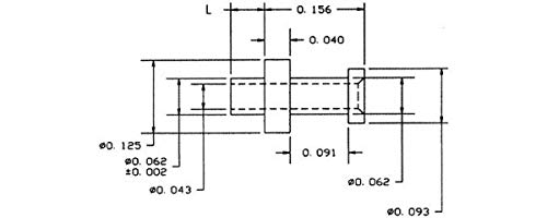 Non-Insulated Thru-Hole Turret Terminal - 50 Pack for PCB Circuit Board and DIY Electronics Projects