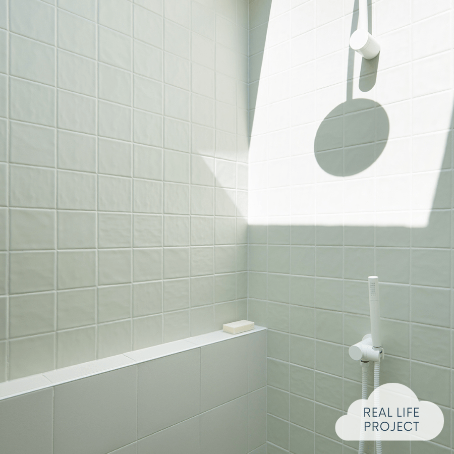 Newport Matte Sage Small Square Tile - Premium Ceramic Wall & Floor Tile for Bathroom, Kitchen, and Backsplash - Waterproof & Easy to Clean