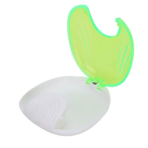 Portable Retainer Case for Adults - Waterproof Orthodontic Denture Storage Box | Travel-Friendly False Teeth Container for Braces, Invisalign & Dentures (Green) - Perfect for Home, Travel & Daily Use