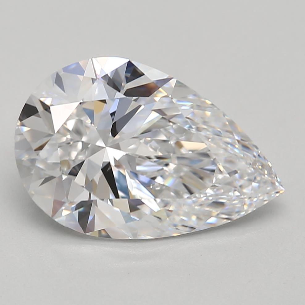 2.95 Carat Pear Lab Grown Diamond - VVS1 Clarity, D Color, GIA Certified | Perfect for Engagement Rings & Anniversary Gifts