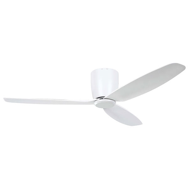 Eglo Seacliff 52 Inch 132cm DC Ceiling Fan with Remote Control - White - Energy Efficient Quiet Bedroom & Living Room Ceiling Fan for Home Cooling