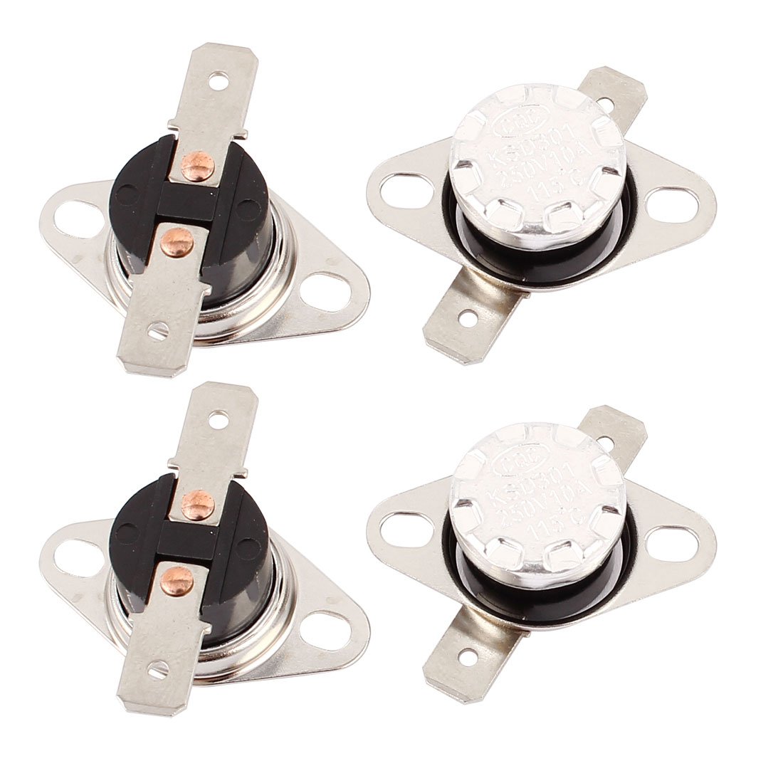 4PCS KSD301 Thermostat Temperature Control Switch 115°C/239°F NC - Thermal Protection for Coffee Makers, Water Heaters & Home Appliances