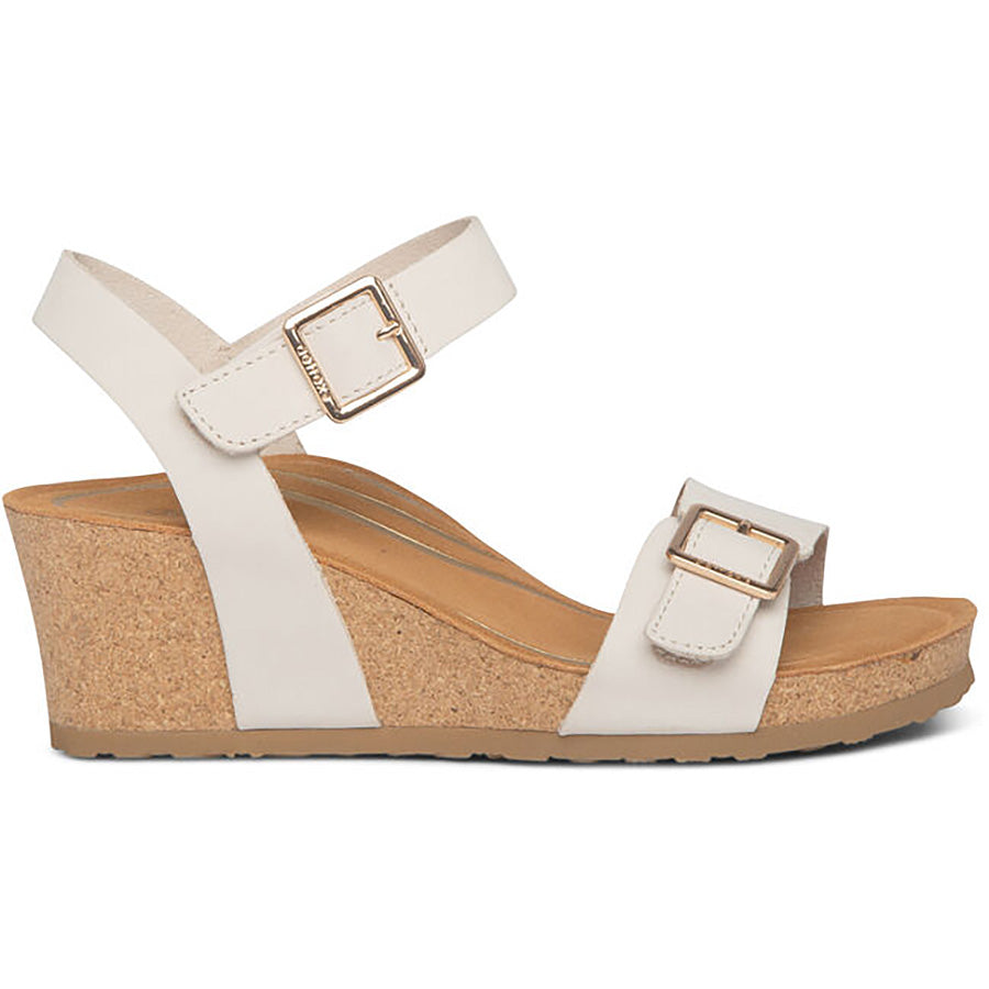 Aetrex Lexa Wedge Women's Comfort Sandals - Arch Support & Cushioning for All-Day Wear | Perfect for Walking, Travel & Casual Outfits