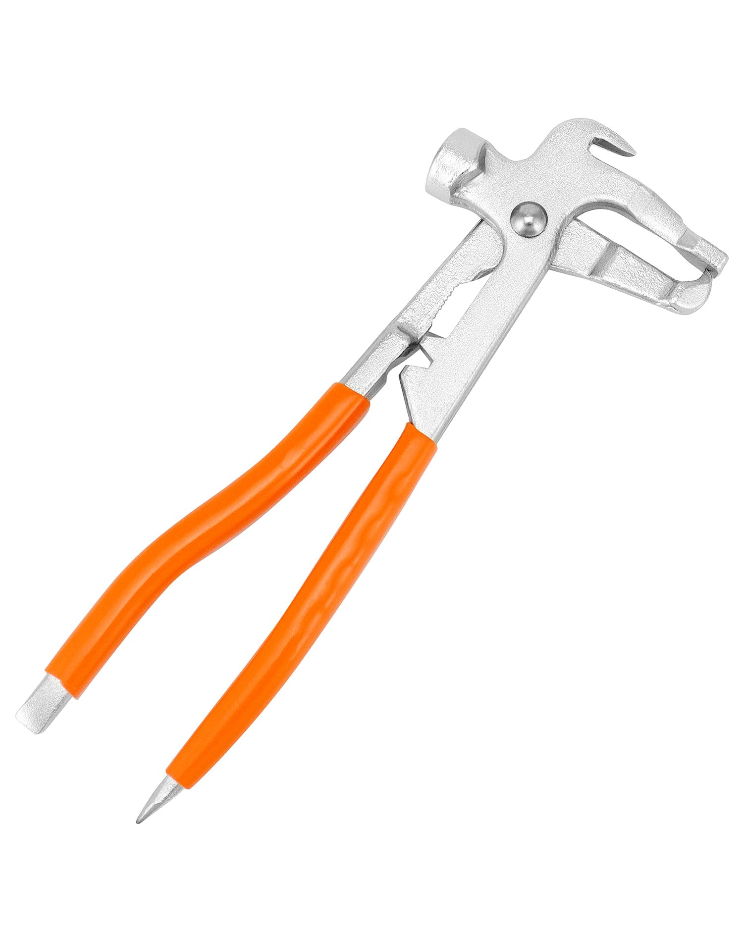 QWORK Wheel Balancing Weight Plier & Hammer Tool - Professional Clip-On Wheel Weight Pliers for Tire Rim Balancing - Perfect for Auto Repair Shops & DIY Car Maintenance