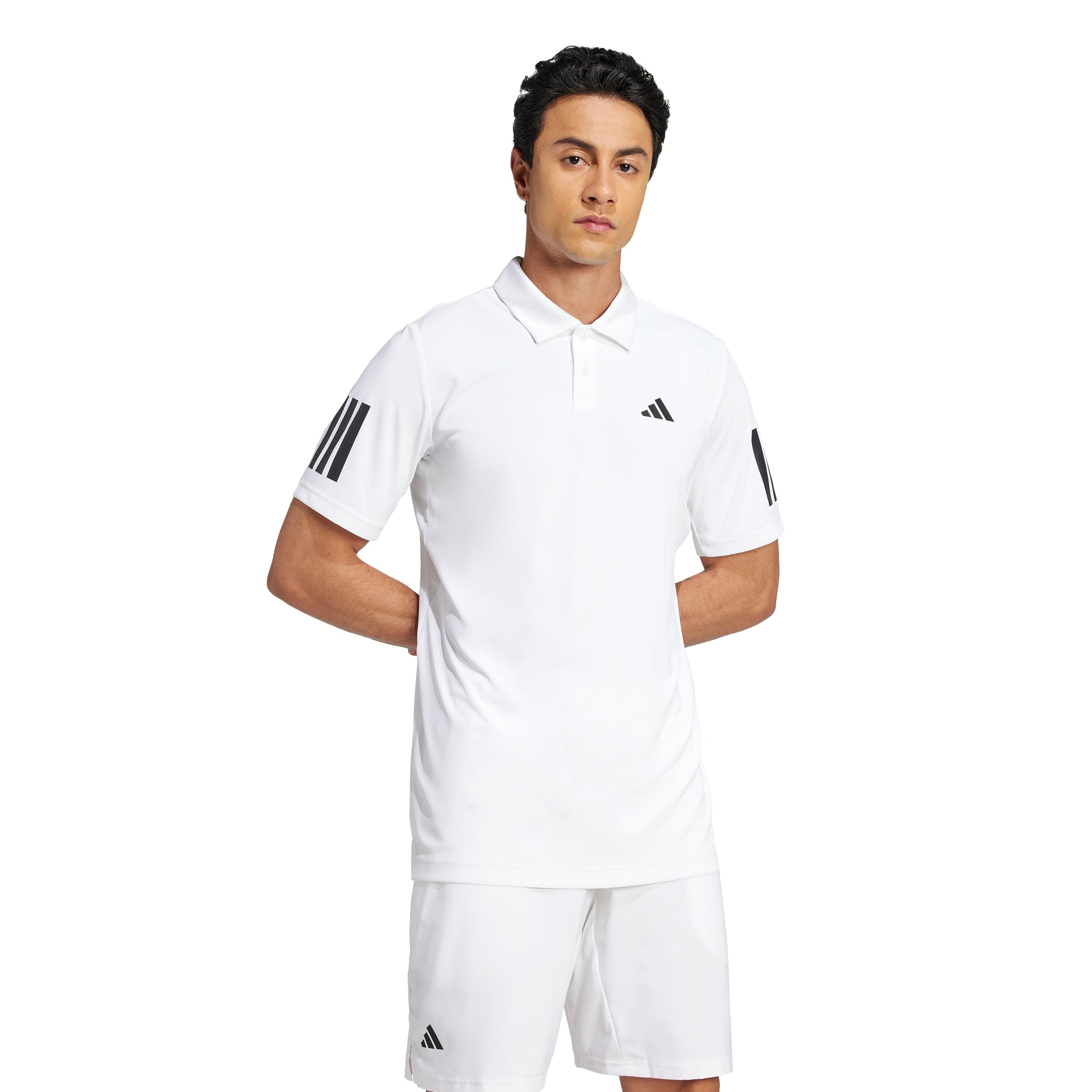 adidas Men's Club Tennis 3 Stripes Polo Shirt JE0412 - Breathable Performance Tennis Top for Casual & Sports Wear