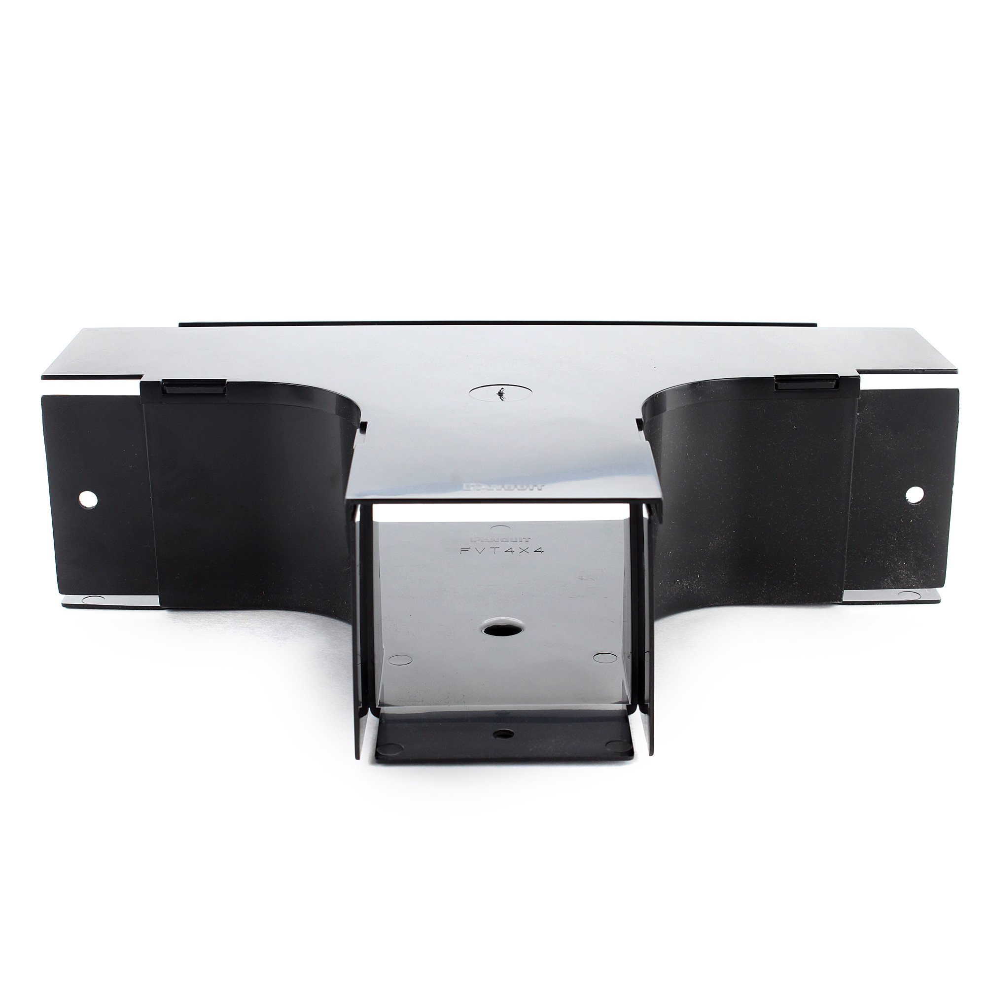 Panduit FVT4X4BL 4-Inch Fiber Vertical Tee Fitting for 4x4 Fiber-Duct Spillouts - Ideal for Data Center and Telecom Cable Management