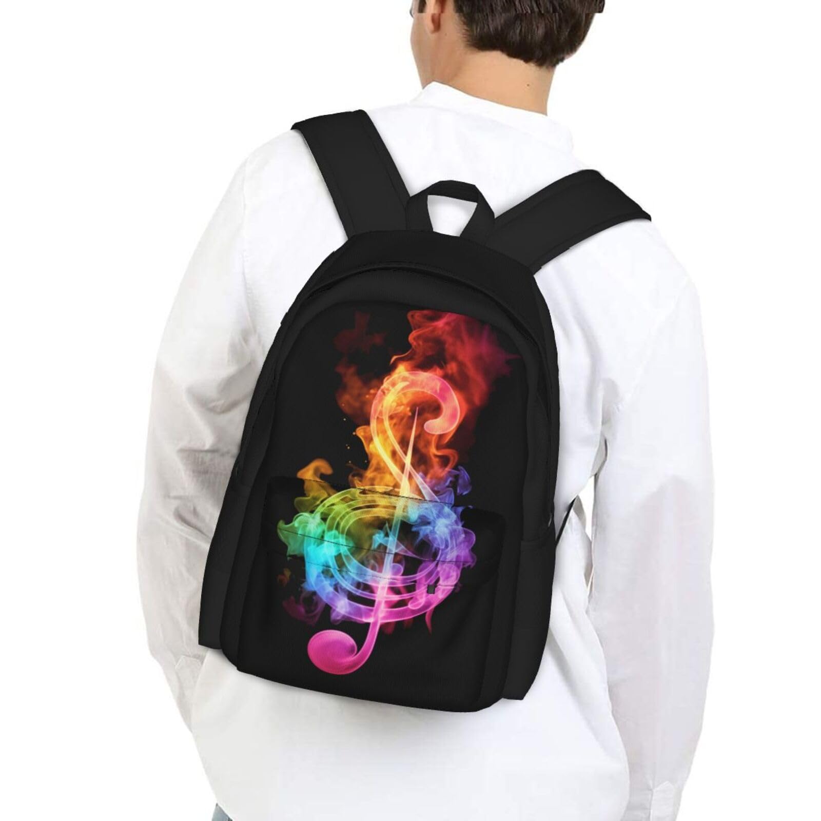 **Galaxy Music Note Backpack for School - Lightweight Bookbag with Shoulder Straps, Casual Daypack & Laptop Bag for Girls in 1st-5th Grade | Perfect for School, Travel & Daily Use**