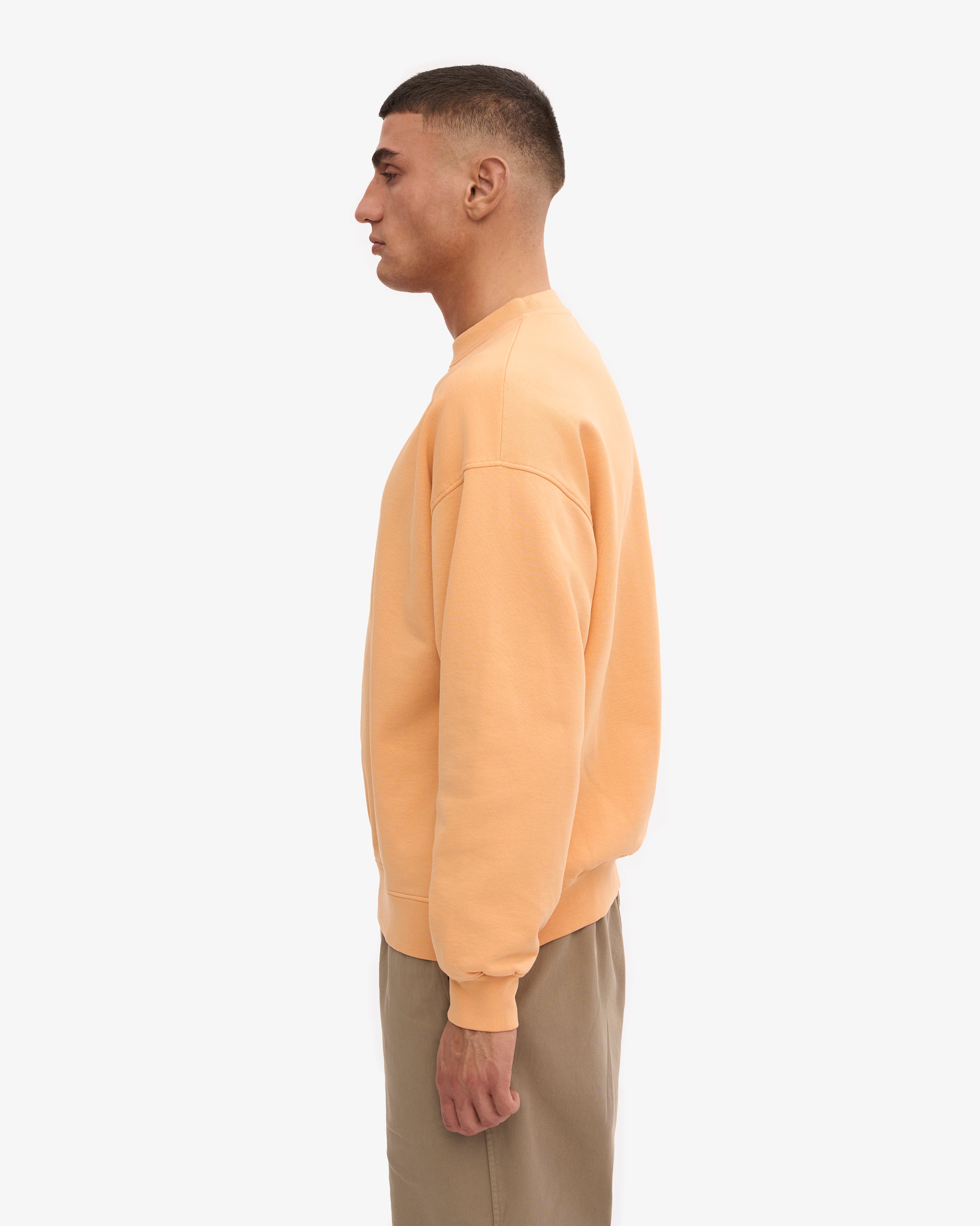Organic Oversized Crewneck Sweatshirt for Women - Soft & Comfortable Sandstone Orange Pullover - Perfect for Casual Wear, Loungewear & Cozy Outfits