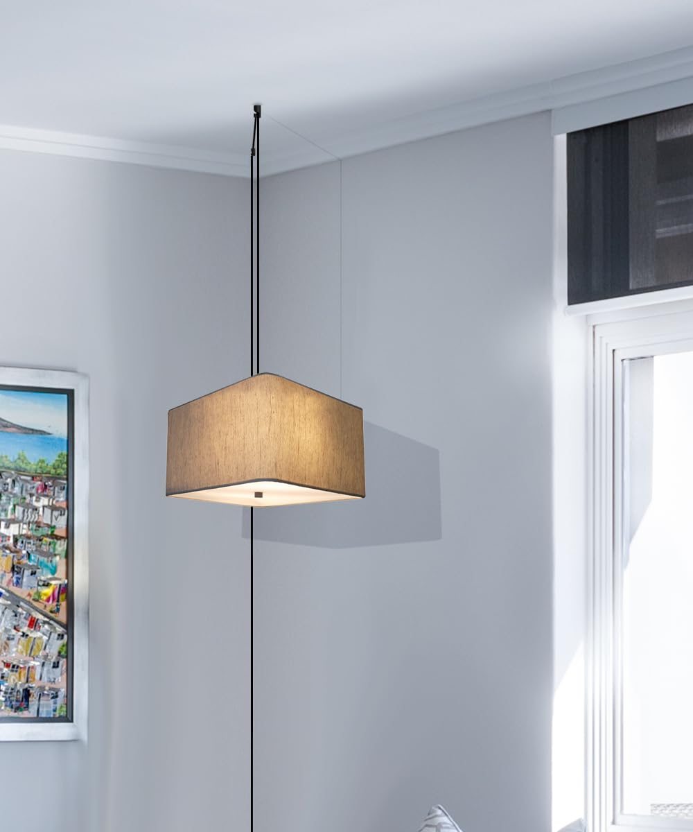 HomeConcept 2 Light Swag Plug-in Pendant with Diffuser - 14