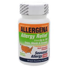 Allergena Seasonal Allergy Relief - 90 Chewable Tablets for Adults & Kids | Natural Allergy Support for Pollen, Dust & Mold | Home, Office & Outdoor Use