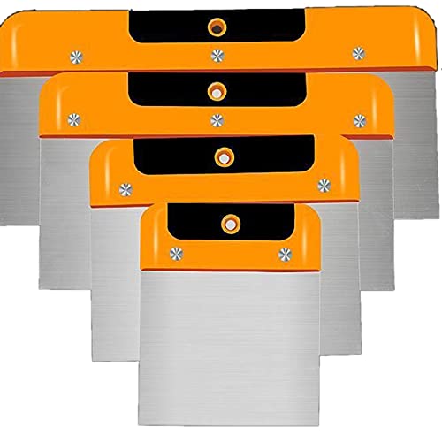 Stainless Steel Paint Scraper - Professional Drywall & Plaster Spatula for Wall Repair, Painting & Decoration - Perfect for DIY Home Improvement & Wall Texture Projects