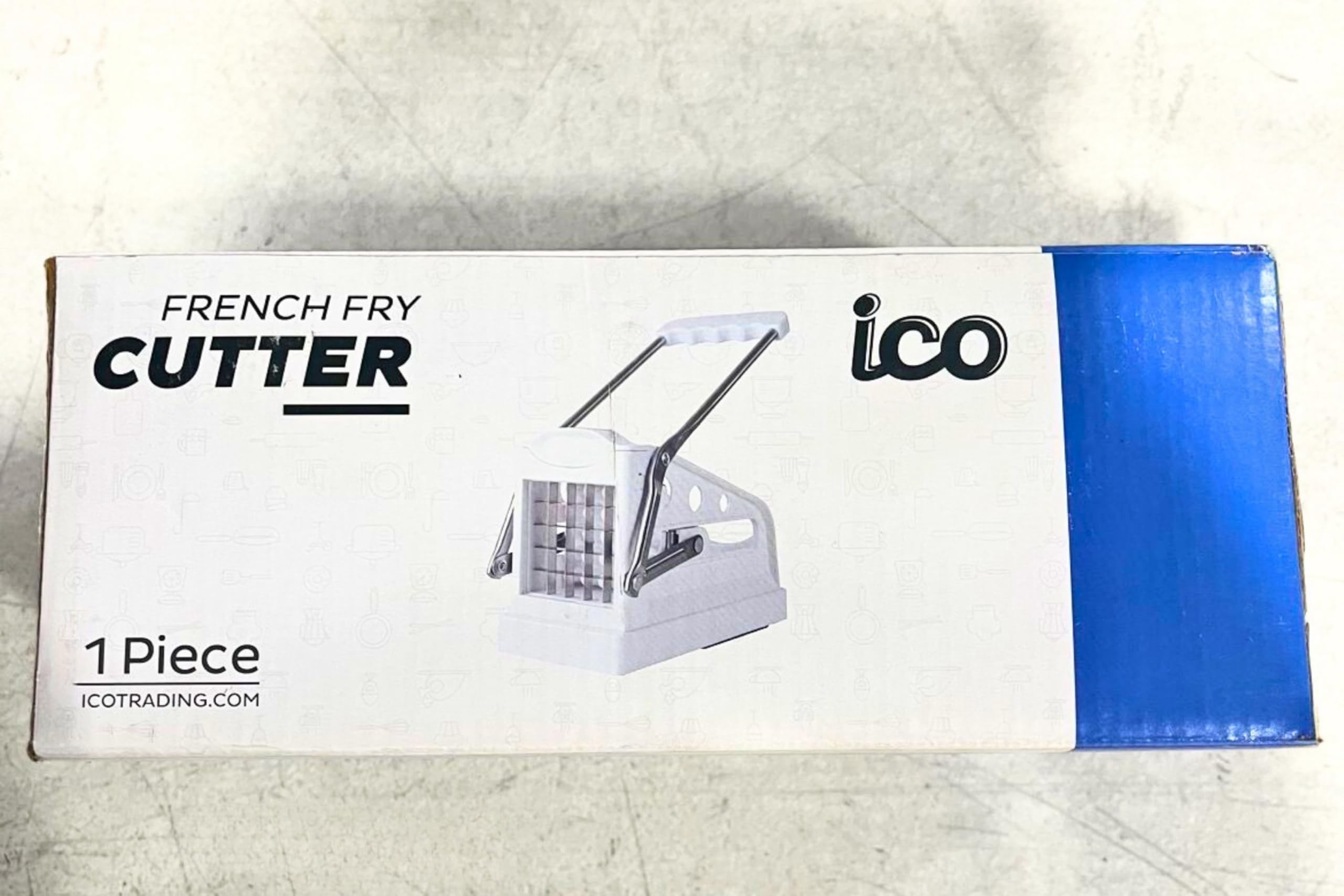 Stainless Steel Potato Chipper & Slicer - ICO Chip Cutter with Ergonomic Handle for Perfect French Fries & Veggie Chips | Ideal for Home Cooking, Restaurants & Food Prep