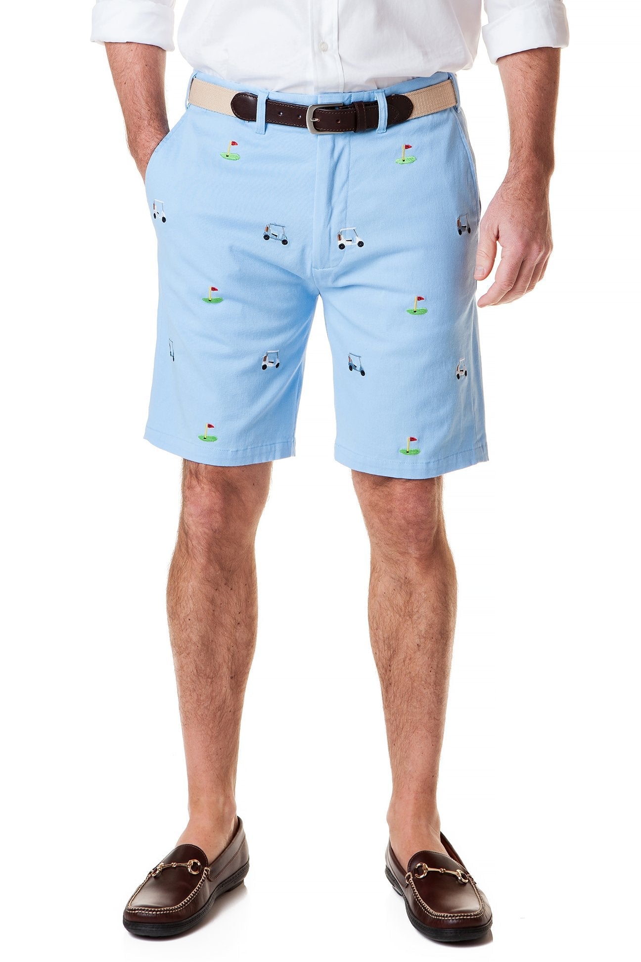 Cisco Short Sleeve Twill Liberty Polo Shirt with Tee Time Design - Perfect for Golf, Casual Wear & Office Outfits
