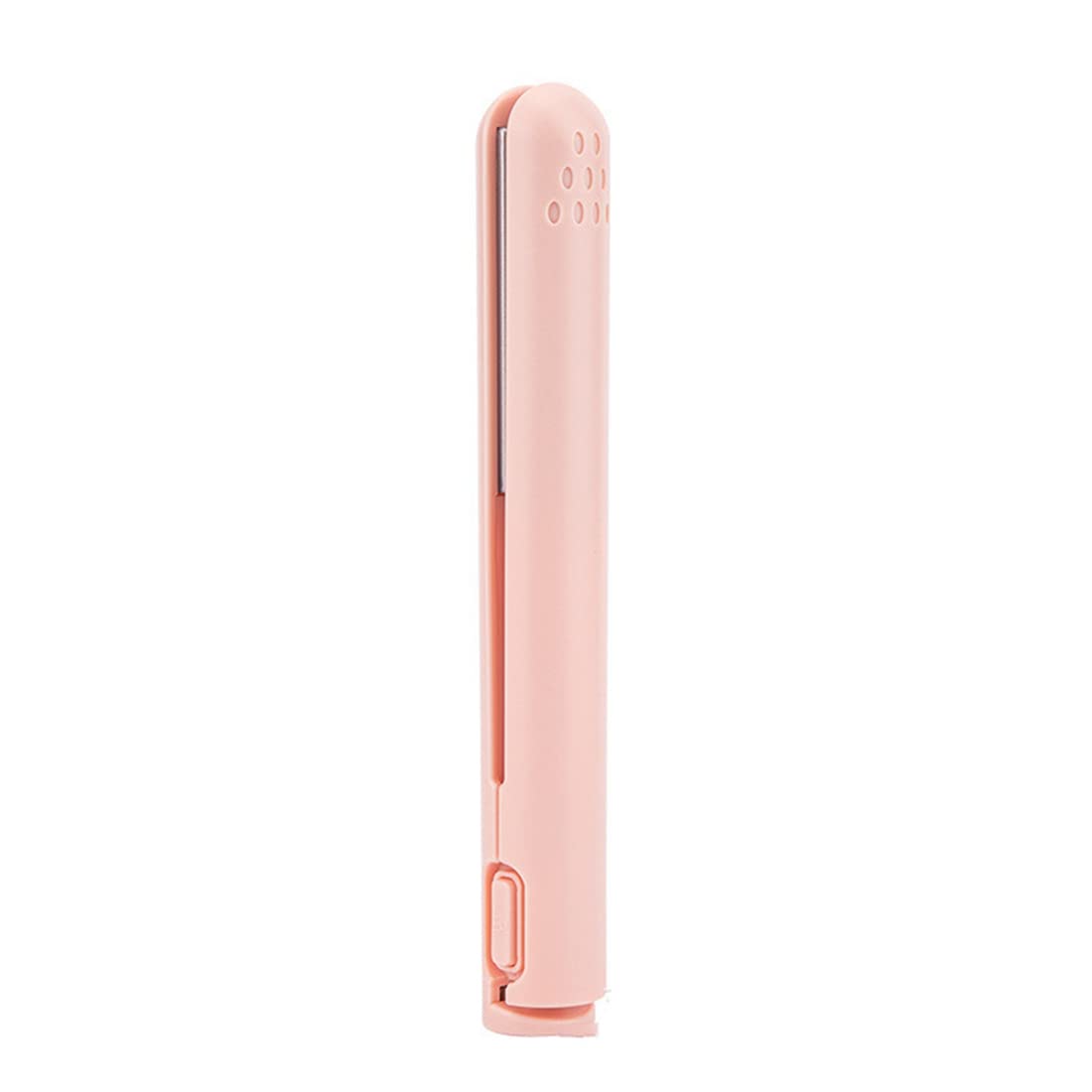Mini USB Hair Straightener & Curling Iron Dual-Use - Portable Travel Flat Iron for Students - Pink (Perfect for Dorm Rooms, Travel & Quick Styling)