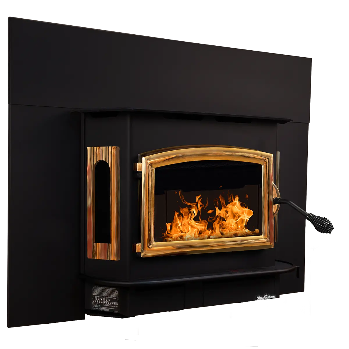Buck Stove Model 81 Non-Catalytic Wood Burning Fireplace Insert with Heat-Activated Blower - Efficient Home Heating for Living Rooms & Cabins