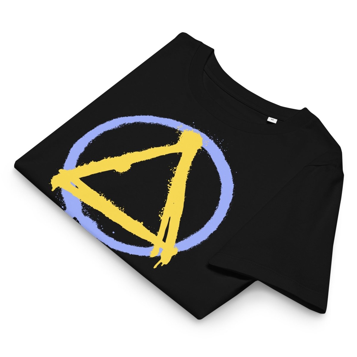 NOPE Collection Women's Graffiti Sobriety Symbol Organic Cotton T-Shirt - Perfect for Sober Living, Recovery Support & Casual Streetwear