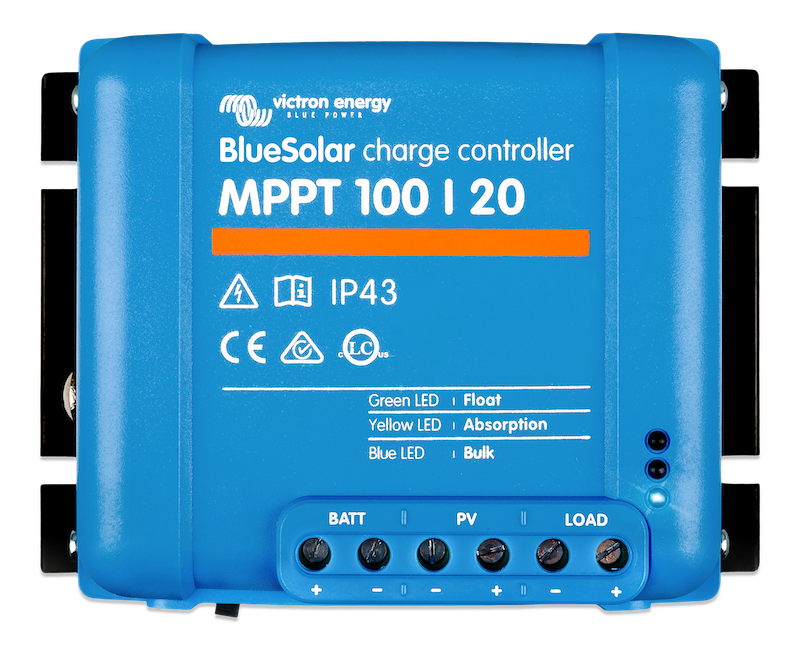 BlueSolar MPPT 100/20 Solar Charge Controller - 12V/24V/48V Compatible - High Efficiency Solar Panel Regulator for RV, Boat, Off-Grid & Home Solar Systems